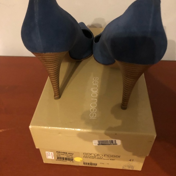 Sergio Rossi Denim Heels 41 - Picture 8 of 8